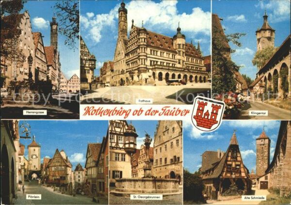 Rothenburg Tauber Klingentor Herrengasse Plönlein Alte Sc