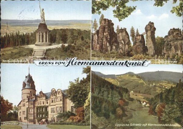 Hermannsdenkmal Externensteine Lippische Schweiz Detmol