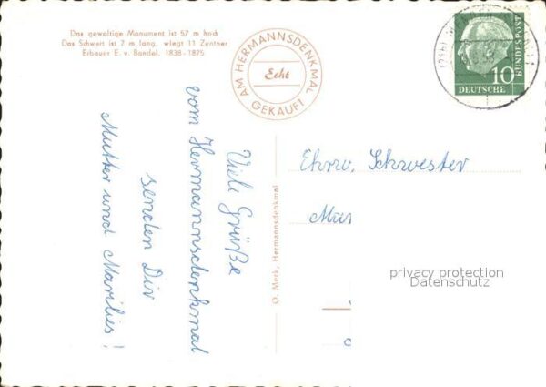 Hermannsdenkmal Externensteine Lippische Schweiz Detmol – Bild 2