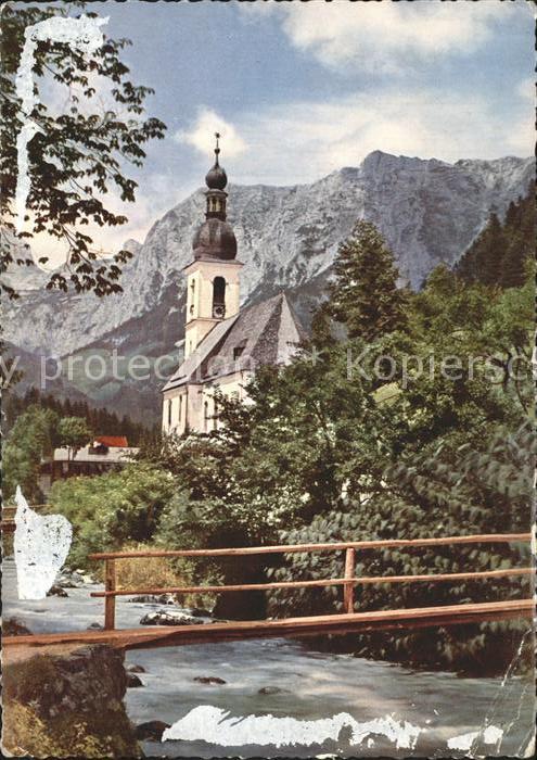 Ramsau Berchtesgaden Bergkirchlein mit Reiteralpe