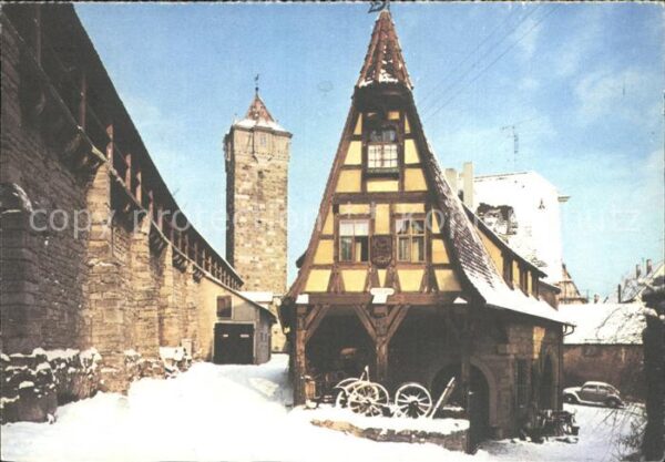 Rothenburg Tauber Alststadt im Winter