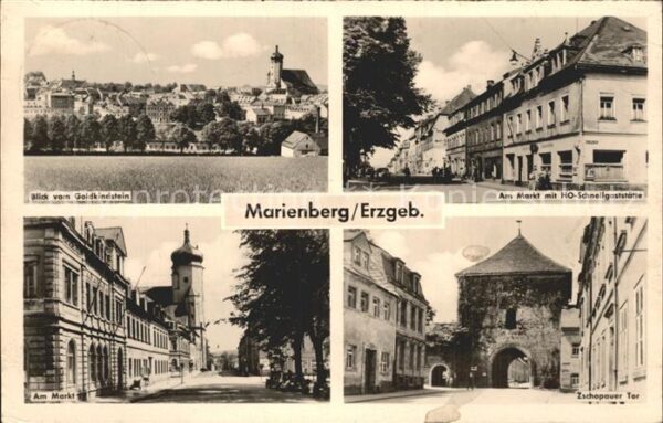 Marienberg Erzgebirge Markt HO-Schnellgaststätte Zschopauer T