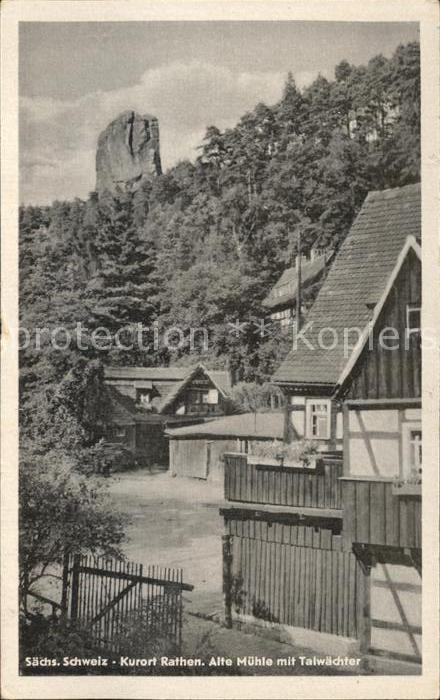 Rathen Saechsische Schweiz Alte Mühle Talwächter