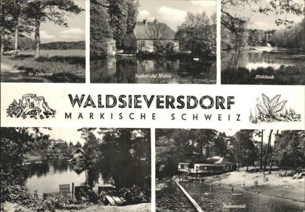 Waldsieversdorf Seyfertsche Mühle Gr. Däbersee Mühlteic