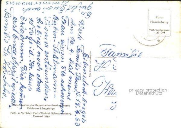Erlabrunn Erzgebirge Ärzte-Kasino Bergarbeiter-Krankenkasse – Bild 2