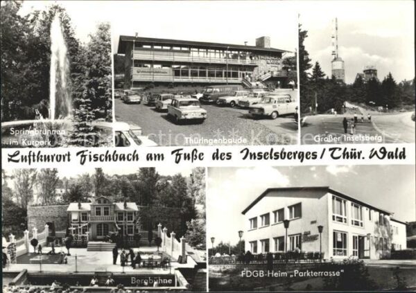 Fischbach Emsetal Inselsberg Springbrunnen Kurpark Thürin