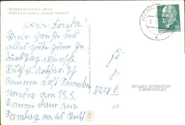 Wernigerode Harz FDGB-Erholungsheim Georgij Dimitrof – Bild 2