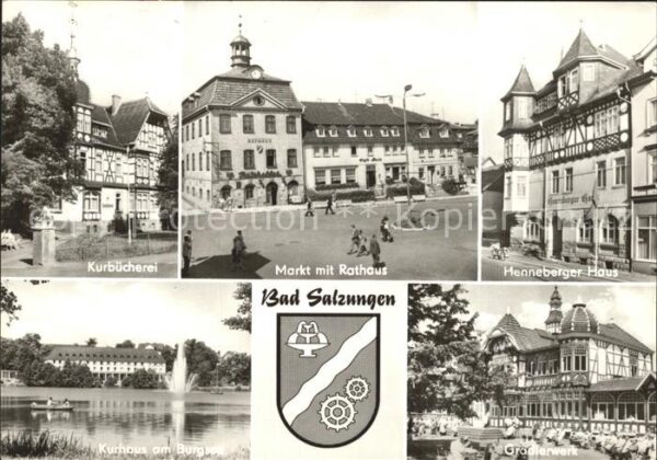 Bad Salzungen Markt Rathaus Henneberger Haus Gradierw