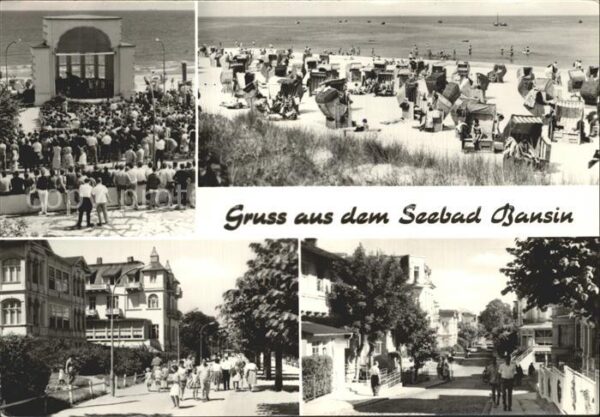 Bansin Ostseebad Strand Konzertbühne Strassenansicht