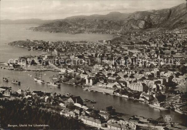 Bergen Norwegen Fliegeraufnahme