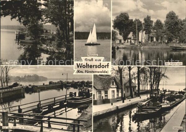 Woltersdorf Erkner Flakensee Schleuse Mühlenteich Segelboo