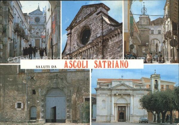 Ascoli Satriano Strassenansicht Gebäude