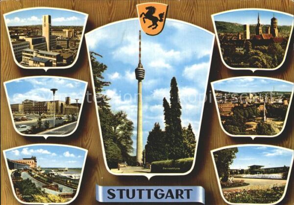 Stuttgart Fernsehturm Rathaus Hauptbahnhof