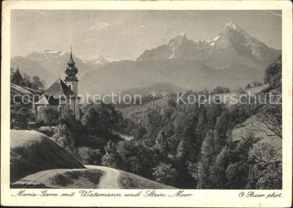Maria Gern Watzmann Stein Meer