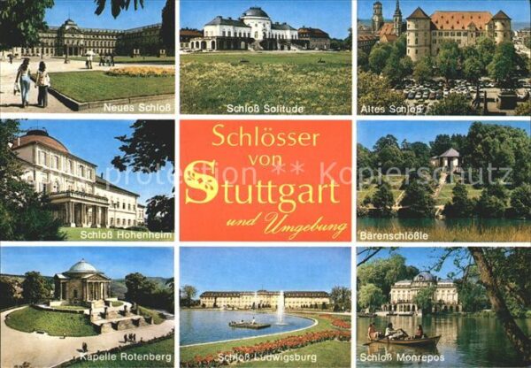 Stuttgart Neues altes Schloss Bärenschlössle Schl