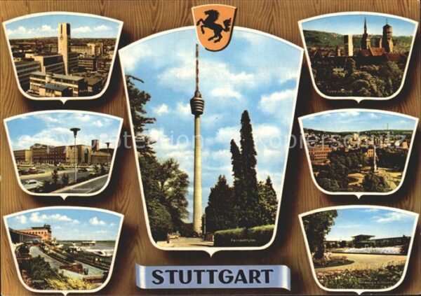 Stuttgart Rathaus Schlossplatz Fernsehturm