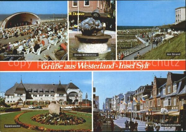 Westerland Sylt Dicke Wilhelmine Strand Friedrichstrass