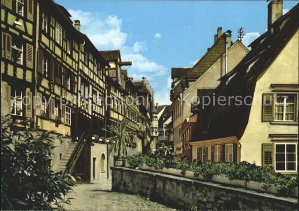 Meersburg Bodensee Fachwerkhäuser an der Steige