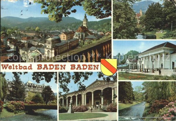 Baden-Baden Schlossterrasse Oos Trinkhalle Kurhaus