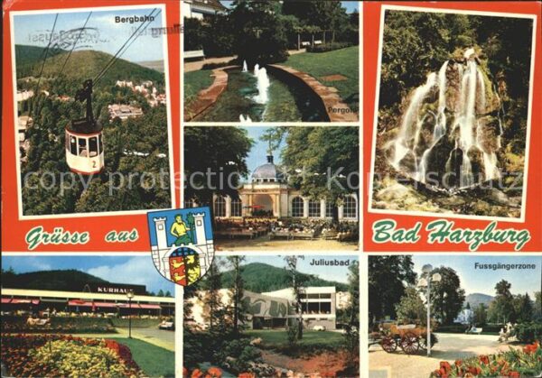 Bad Harzburg Bergbahn Juliusbad Fussgängerzone Wasse