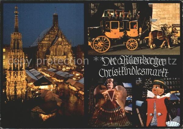 Nuernberg Christkindlesmarkt Pferdekutsche