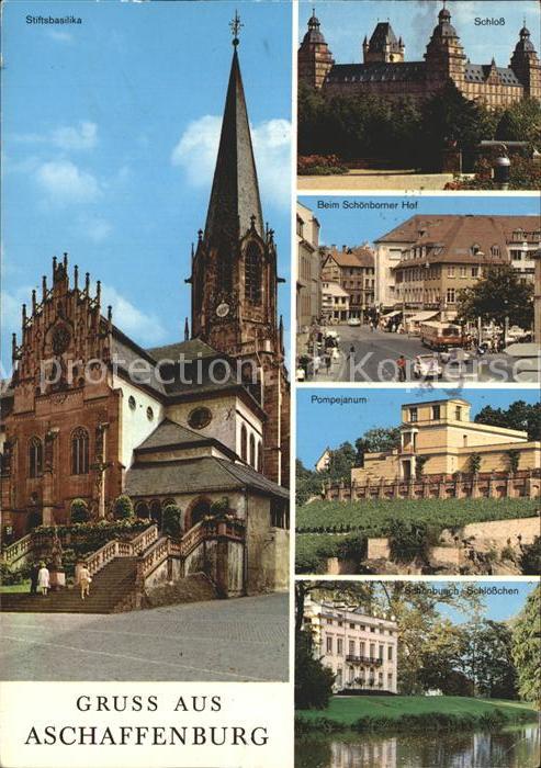 Aschaffenburg Main Stiftbasilika Schloss Schönborner Hof P