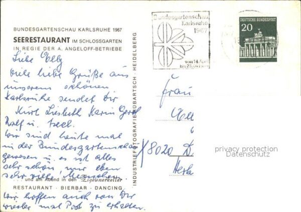 Karlsruhe Baden Budesgartenschau Seerestaurant Schlossg – Bild 2