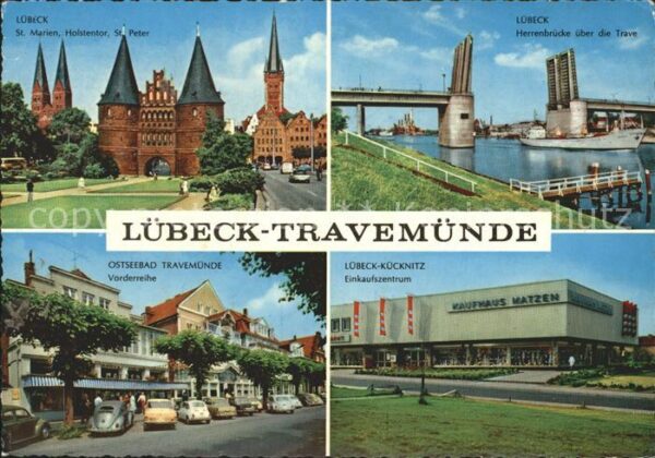 Travemuende Ostseebad Lübeck Herrenbürcke Trave St. Marien Ho