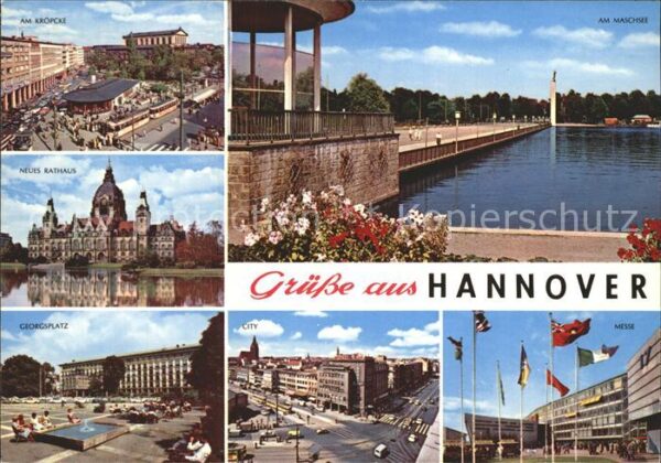 Hannover Rathaus Kröpcke Messe Maschee Georgspla