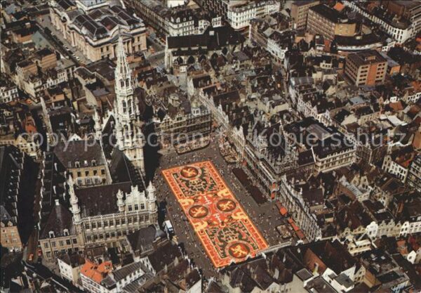 Bruxelles Bruessel Marktplatz Blumen Teppich