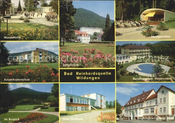 Bad Wildungen Waldenhalle Sanatorium Hartenstein West