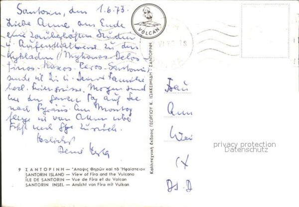 Santorin Thira Thera Fira Vulkan – Bild 2