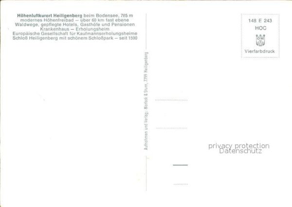 Heiligenberg Baden Haus Hohenstein Postamt Schloss Ritters – Bild 2