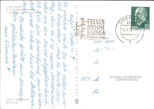 Eisenach Thueringen Bach-Denkmal Polytechnische Oberschule – Bild 2
