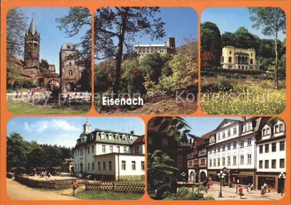 Eisenach Thueringen Nikolaikirche Nikolaitor Wartburg Reute