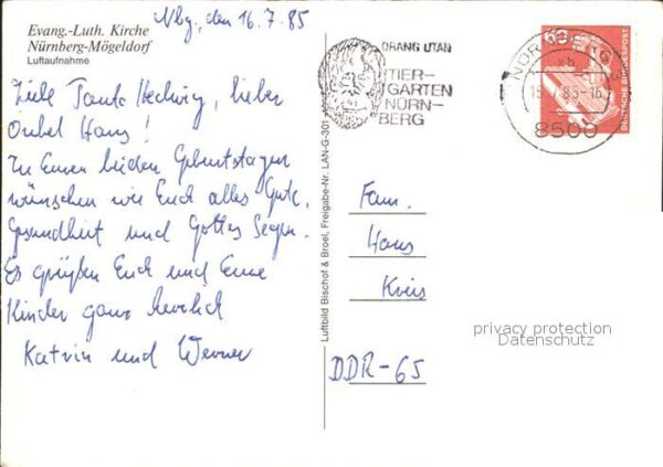Moegeldorf Fliegeraufnahme Evang.-Luth. Kirche – Bild 2