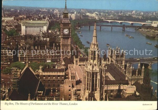 London Big Ben House Parliament River Thames