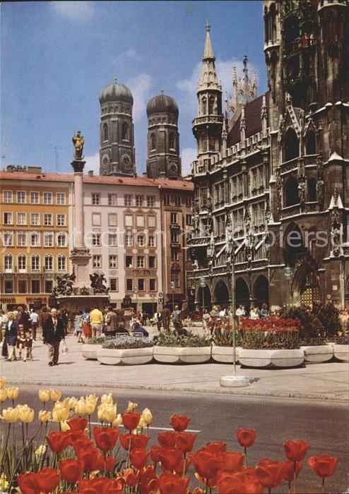 Muenchen Marienplatz Mariensäule