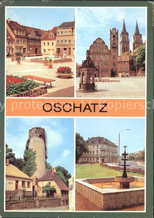 Oschatz Ernst-Thälmann-Platz Museum Brunnen Lei