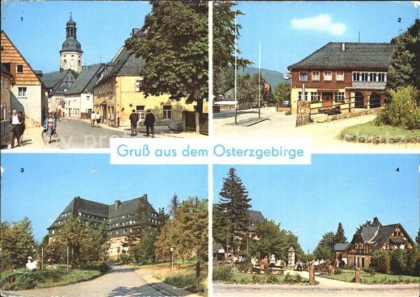 Geising Erzgebirge Hauptstrasse Kipsdorf Bahnhof Altenberg