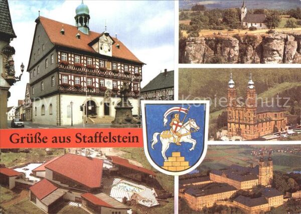 Staffelstein Gebäude Münster Fliegeraufnahme Schwimm