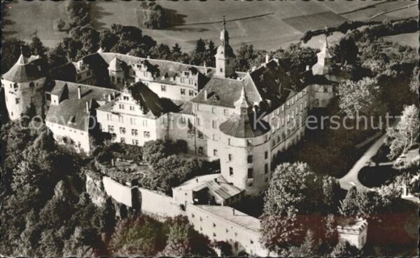 Langenburg Wuerttemberg Schloss Langenburg Fliegeraufnahme