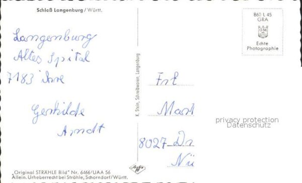 Langenburg Wuerttemberg Schloss Langenburg Fliegeraufnahme – Bild 2
