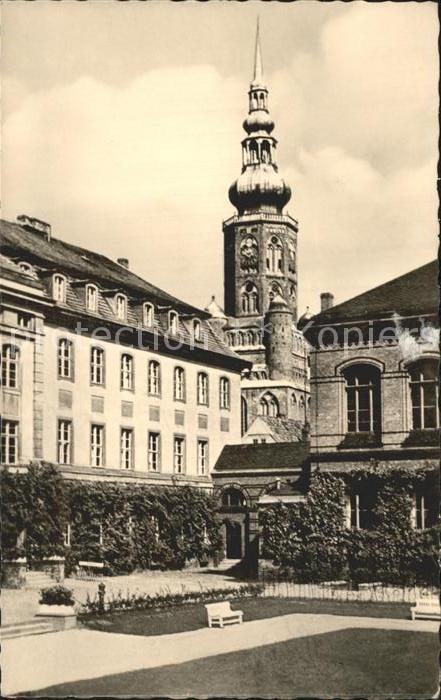 Greifswald Mecklenburg Vorpommern Universität mit Dom St Nicolai