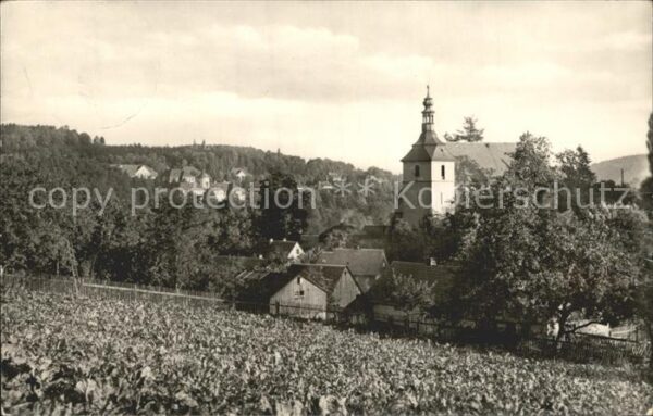Bad Gottleuba-Berggiesshuebel Teilansicht Kirche