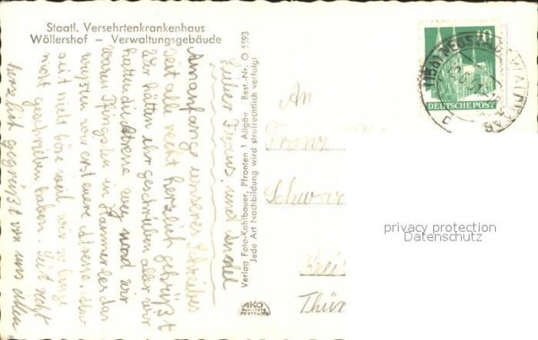 Woellershof Neustadt Waldnaab Versehrtenkrankenhaus Wöllershof Verwal – Bild 2
