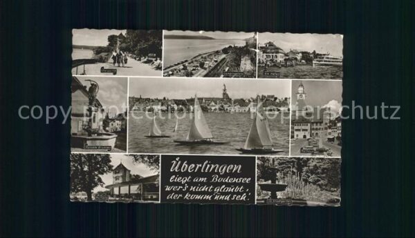 Ueberlingen Bodensee Uferpartie Campingplatz Hafen Hansele B