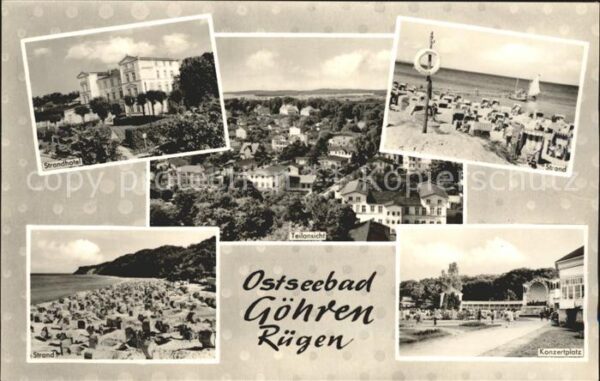 Goehren Ruegen Strandhotel Teilansicht Strand Konzertp
