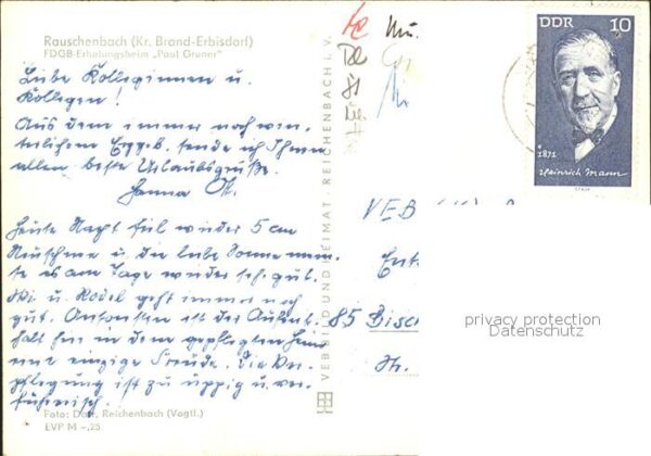 Rauschenbach Neuhausen FDGB Erholungsheim Paul Gruner – Bild 2
