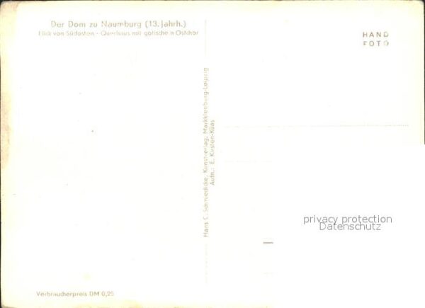 Naumburg Saale Dom Querhaus mit got Ostchor – Bild 2